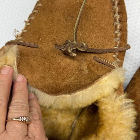 L.L.Bean sleeper slipper Sherpa lined Size 11 Wide - Picture 8 of 9